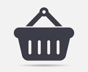 Shopping basket symbol shop icon