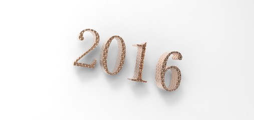 3D font in white background