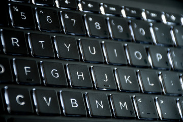 Light up computer keyboard in the dark