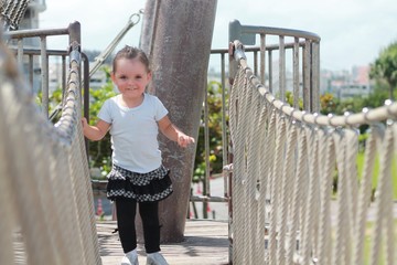 little girl on the playground