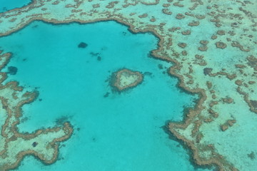 The Great Barrier Reef in Heart Shape