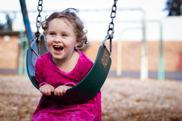 girl on swing