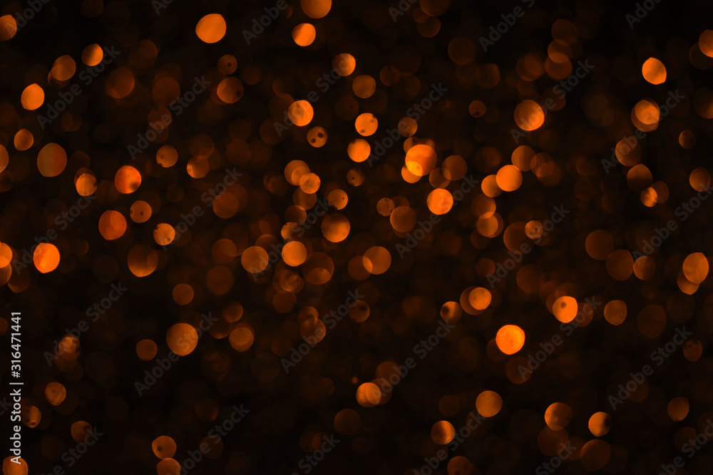 Poster beautiful bokeh on a black background