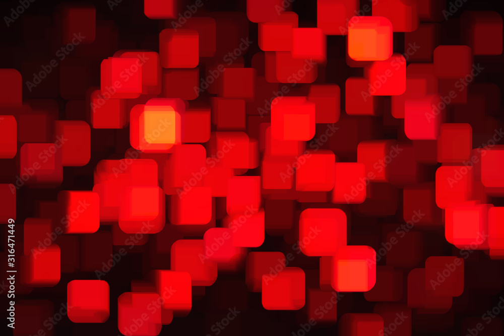 Poster beautiful bokeh on a black background