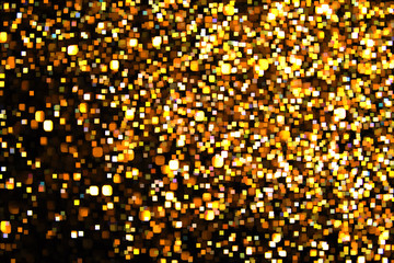 Beautiful bokeh on a black background