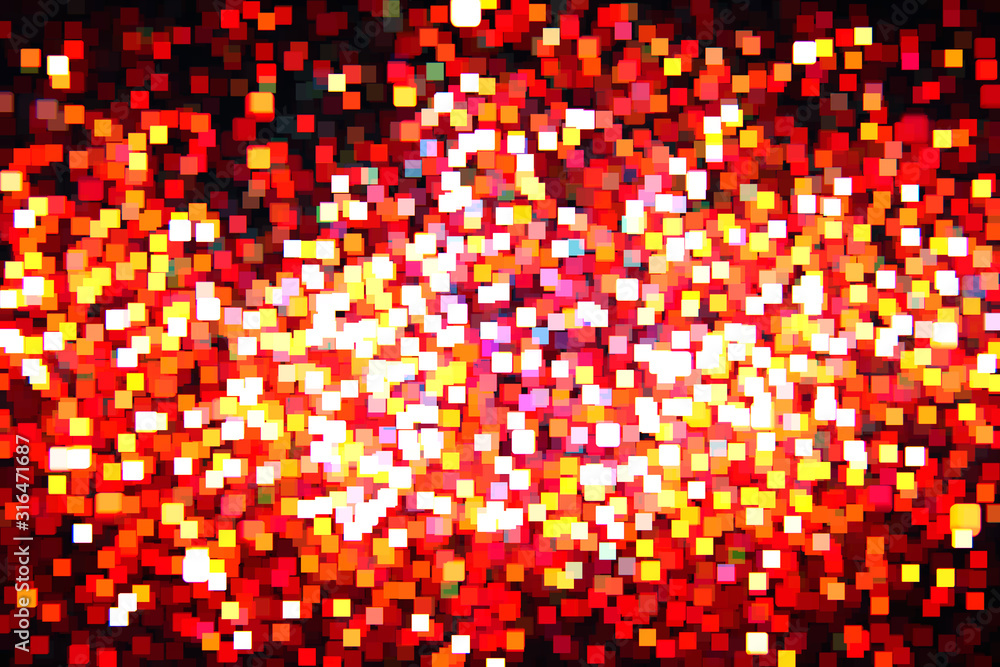 Poster beautiful bokeh on a black background