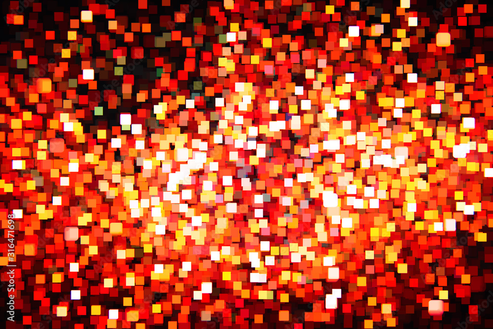Poster beautiful bokeh on a black background