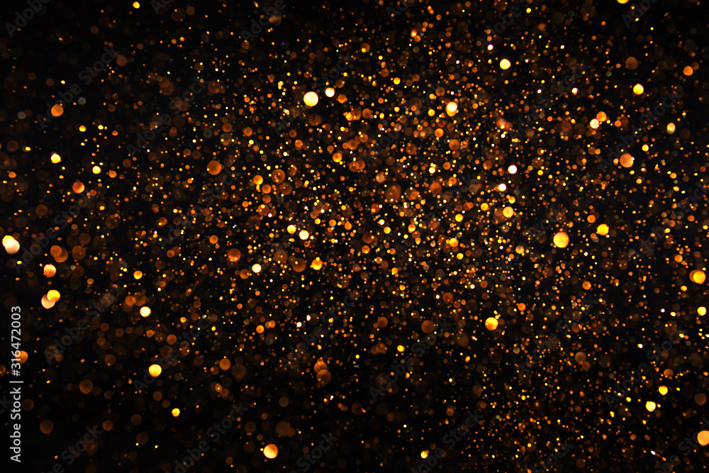 Poster beautiful bokeh on a black background