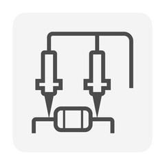 Obraz premium resistance measurement icon