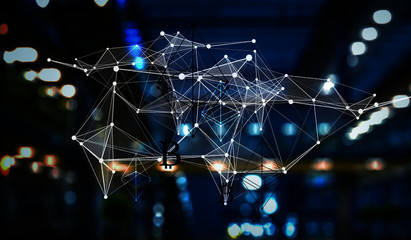 Crypto currency market. Mixed media