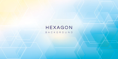 Obraz premium Abstract hexagon background for design works