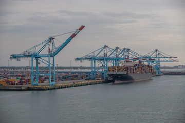 Fototapeta premium Hafen von Zeebrügge