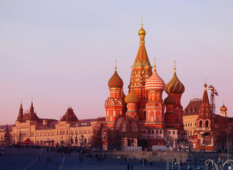 Fototapeta premium Beautiful photo of St. Basil's Cathedral