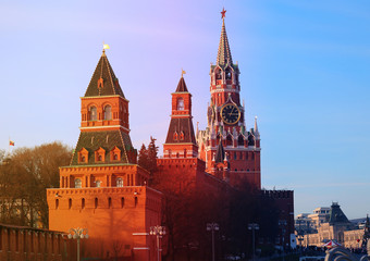 Fototapeta premium Beautiful photo of views of the Moscow Kremlin