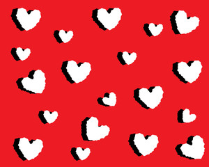 Lovely heart pattern decoration background styles