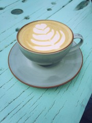 cup of coffee on a background