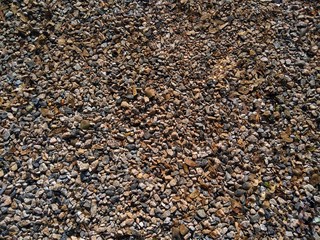 Beautiful texture with Ballast stone. a background pattern.