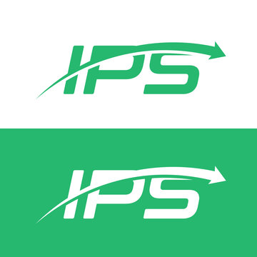 IPS letter logo design vector