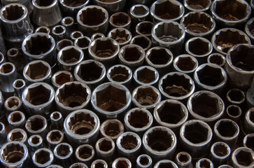 close-up of sockets