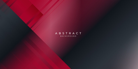 Abstract black red vector background with lines square gradation for presentation design