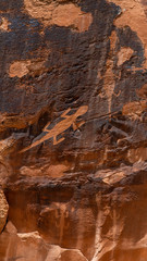 Ancient Native American Cultural Rock Art Petroglyph Carving