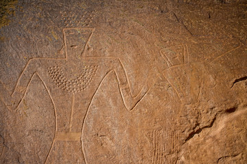 Ancient Native American Cultural Rock Art Petroglyph