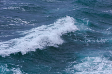 Fototapeta premium Nature scene image of ocean wave at Jeju Island, South Korea for Background or wallpaper use.