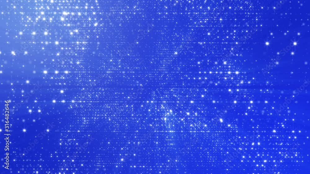 Aufkleber the passage of the camera through the white luminous particles. animated abstract background. 3d ren