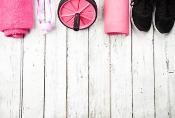 Exercise equipment and negative space 