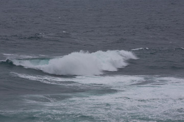 Nature scene image of ocean wave at Jeju Island, South Korea for Background or wallpaper use.