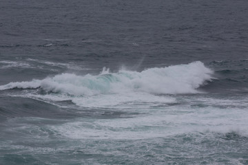 Nature scene image of ocean wave at Jeju Island, South Korea for Background or wallpaper use.