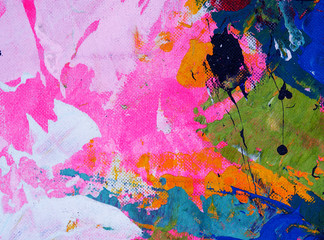 Abstract colorful watercolor painting background with texture.