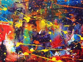Abstrakter bunter Aquarellmalereihintergrund mit Beschaffenheit. © v.stock