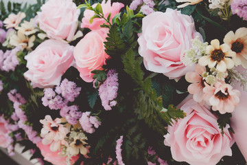 Flowers bouquet in wedding day