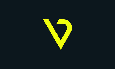 Modern creative abstract Letter VD logo. - obrazy, fototapety, plakaty