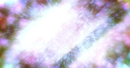 Magic space colorful shapes