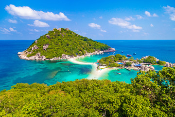 sea, beach, island, blue, ocean, water, landscape, sky, bay, coast, view, nature, summer, travel, tropical, green, thailand, beautiful, paradise, sand, koh, greece, vacation, turquoise, islands