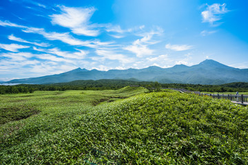 Fototapeta na wymiar Shiretoko National Park located on the Shiretoko Peninsula in eastern Hokkaido