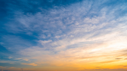 Naklejka na ściany i meble Sunset sky for background,sunrise sky and cloud at morning.