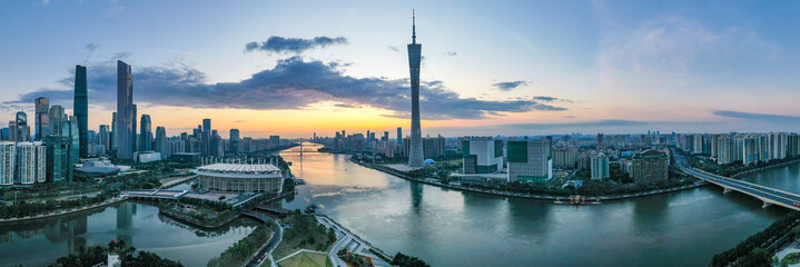 Obraz premium Aerial photo of Guangzhou City