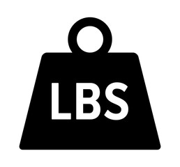 Unit of imperial pound mass constant flat vector icon for apps and websites