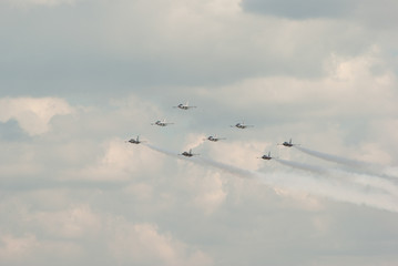 Exciting Air-Show in the airport