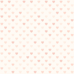 Pink heart pattern. Seamless vector background