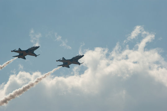 Exciting Air-Show in the airport