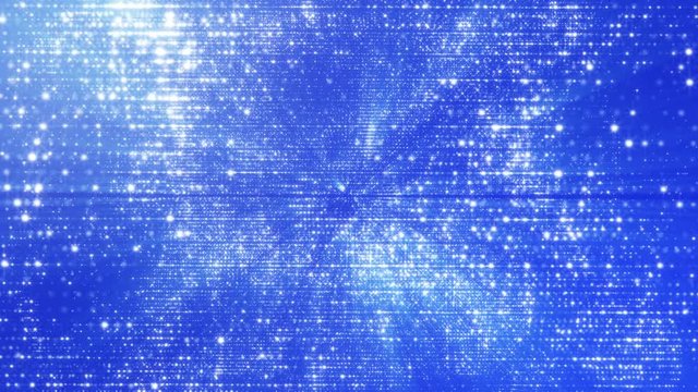 the passage of the camera through the white luminous particles. animated abstract background. 3d render