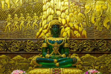 Buddha sculpture at Wat Bupparam Buddhist Temple, Chiang Mai