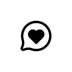 Love Heart vector icon, logo, symbol, illustration vector template. Love Flat style for graphic, social media and web design. love icon for Live stream video, chat, likes on Social media.