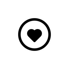 Love Heart vector icon, logo, symbol, illustration vector template. Love Flat style for graphic, social media and web design. love icon for Live stream video, chat, likes on Social media.