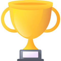 vector illustration of a trophy