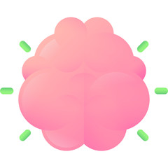 brain illustration vector icon
